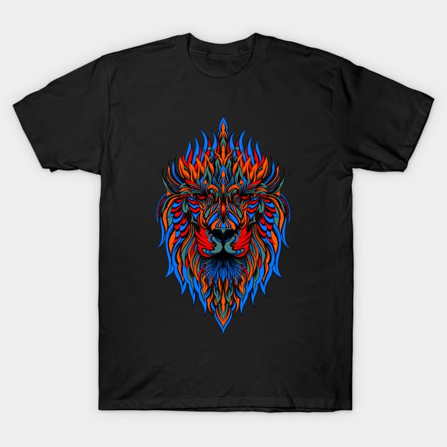 Ornating Lion T-Shirt by Tuye Project